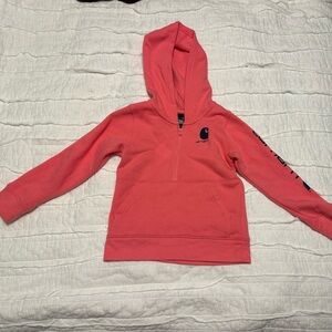 Carhartt Pink Half-Zip Hoodie
